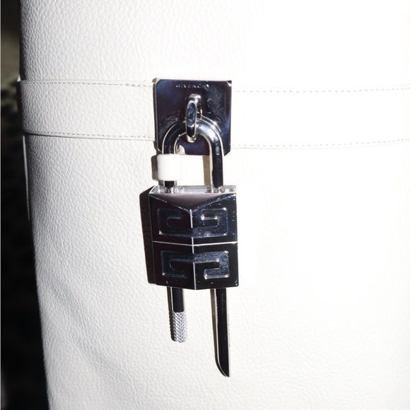 Givenchy Shark Lock Wedge Knee High Foldover Leather Boots - Picture 5 of 5